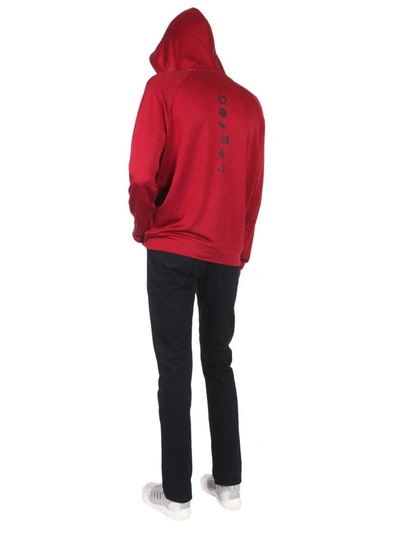Shop Lanvin Hooded Sweatshirt In Rosso