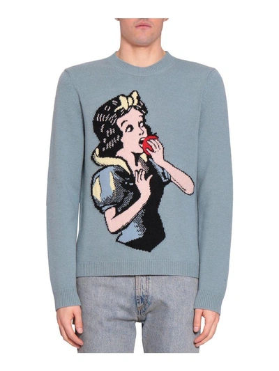 Shop Gucci Wool Sno White Sweater In Azzurro