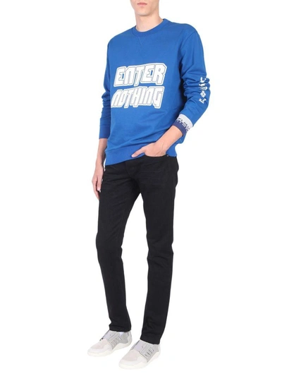 Shop Lanvin Enter Nothing Sweatshirt In Blu
