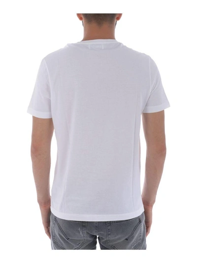 Shop Dondup Logo Print T-shirt In Bianco