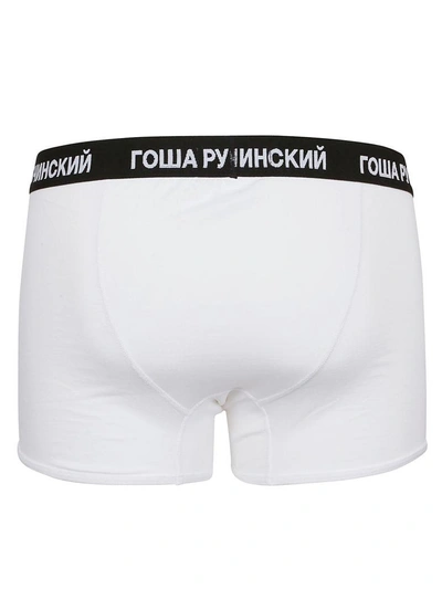 Shop Gosha Rubchinskiy Logo Print Underwear In White