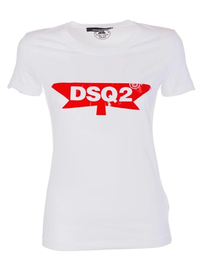 Shop Dsquared2 Printed T-shirt In 100c