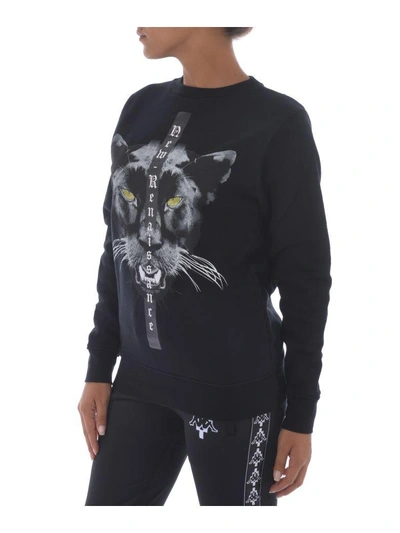 Shop Marcelo Burlon County Of Milan Mank Crewneck Sweatshirt In Nero