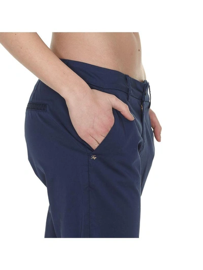 Shop Fay Chino Pants In Blue