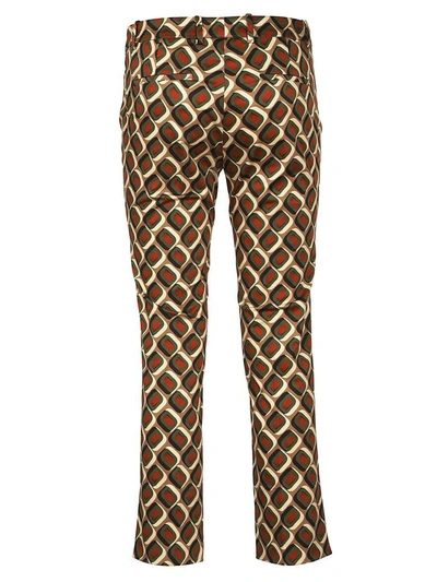 Shop Incotex Printed Trousers In Multicolor