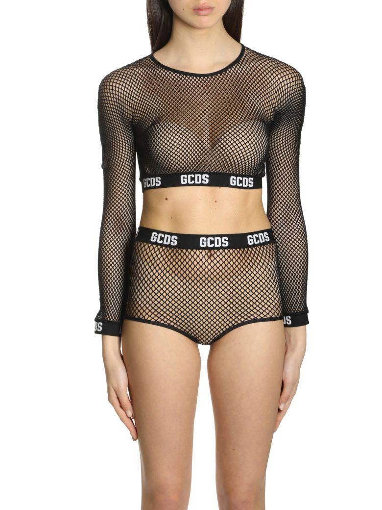 gcds fishnet crop top