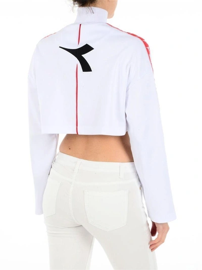 Shop Msgm Sweatshirt In White