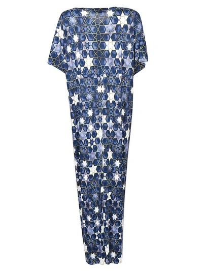 Shop Giada Benincasa Star Pattern Dress In Blue