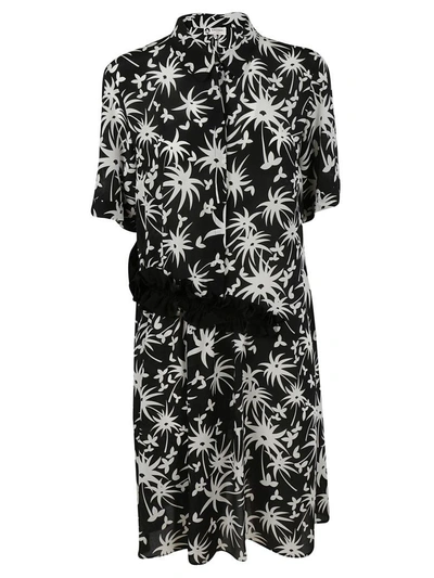 Shop Lanvin Tropical Dress In Nero
