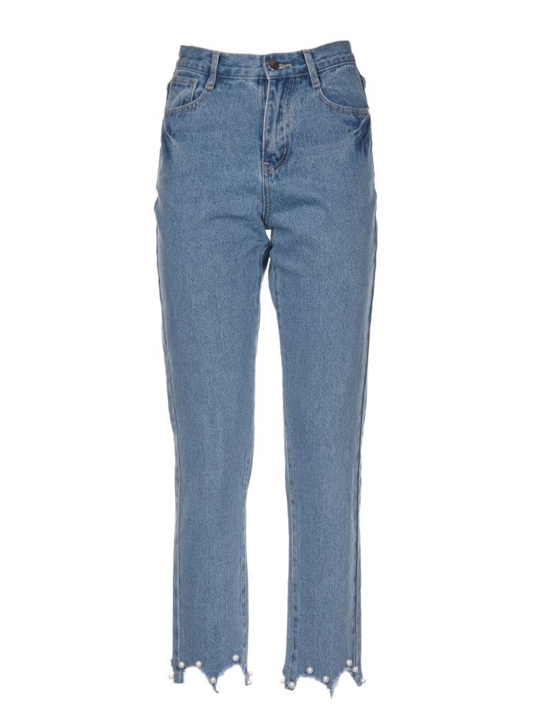 embellished cuff jeans