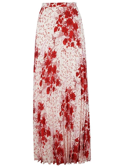 Shop Ermanno Scervino Floral Pleated Skirt