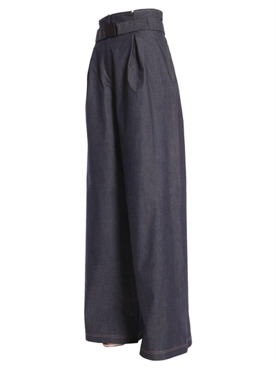 Shop N°21 High Waist Trousers In Blu