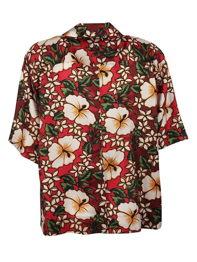 Shop Dsquared2 Floral Print Shirt In Multicolor