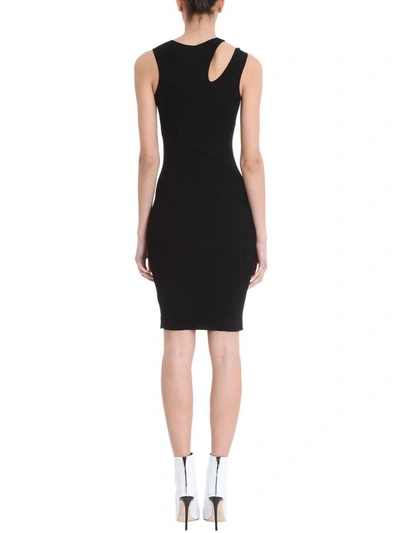 Shop Helmut Lang Layered Slash Dress In Black