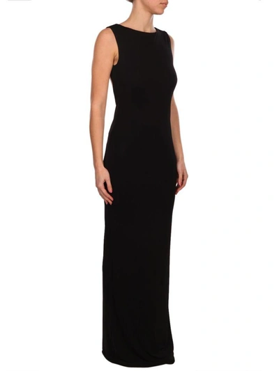 Shop Alberta Ferretti Viscose Dress In Black