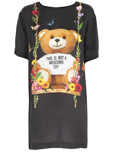 Shop Moschino Dress In Black