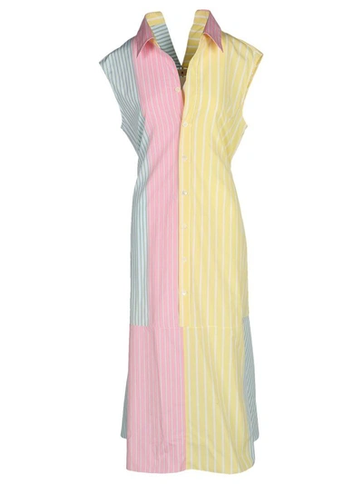 Shop Marni Dress In Rose Multicolor