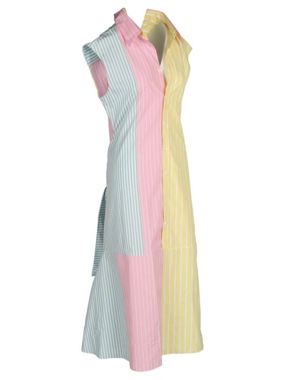 Shop Marni Dress In Rose Multicolor