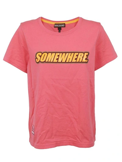 Shop Marc Jacobs Somewhere T-shirt In Hot Pink