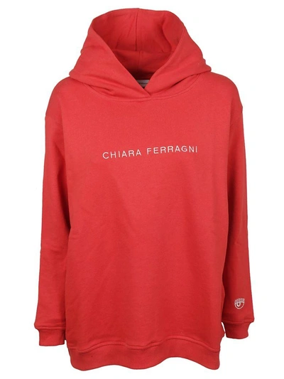 Shop Chiara Ferragni Active Hoodie In Red