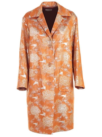 Shop Dries Van Noten Coat In Orange