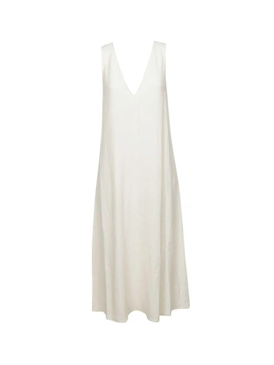 Shop Theory Crepe V Dress In White