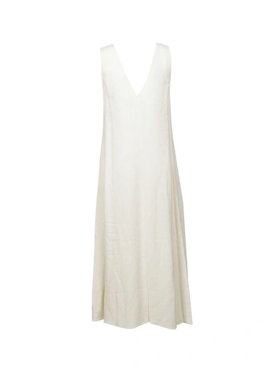 Shop Theory Crepe V Dress In White
