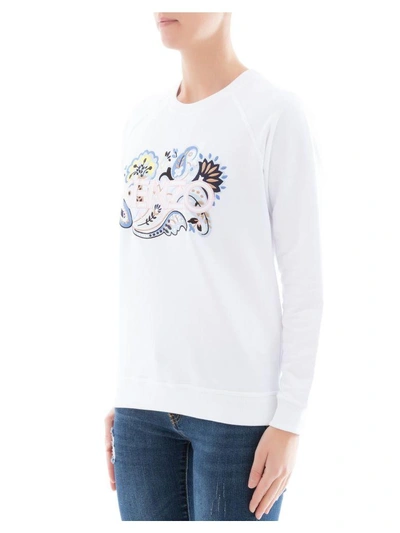 Shop Kenzo White Cotton Sweater