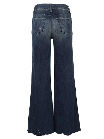 Shop Mother Flared Jeans In Blue