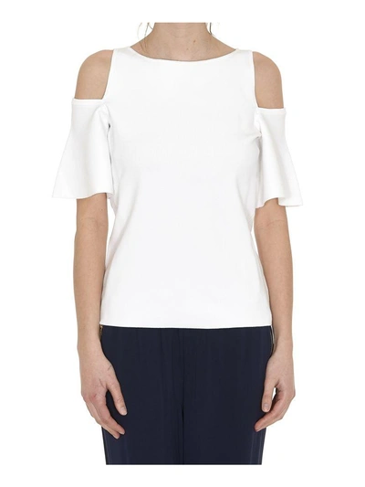 Shop Michael Kors Off-shoulder Top In White