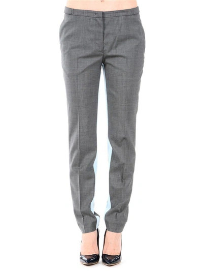 Shop Prada Trousers In Grey