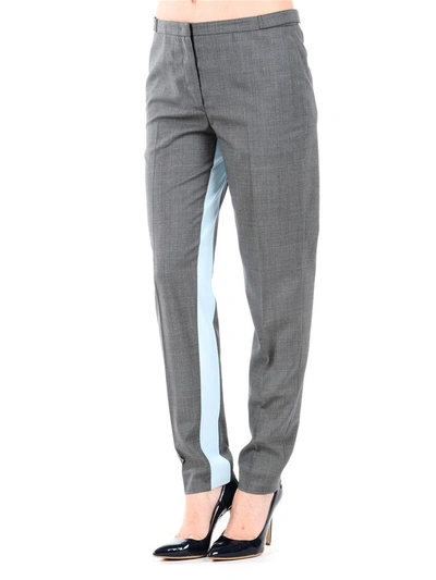 Shop Prada Trousers In Grey