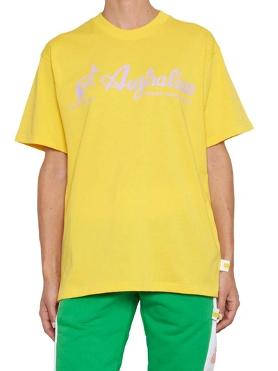 Shop Gcds Australian T-shirt In Yellow