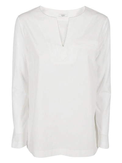 Shop Peserico V-neck Blouse In White
