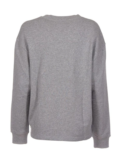 Shop Courrèges Logo Patch Sweater In Grigio