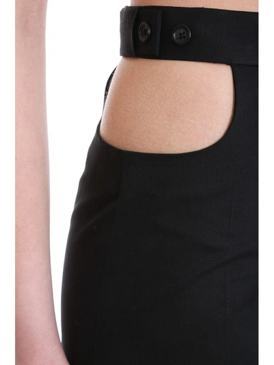 Shop Helmut Lang Mini Skirt In Black Cotton