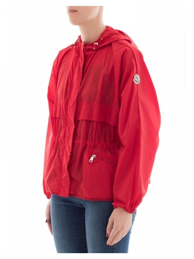 Shop Moncler Windbreaker Jais In Red