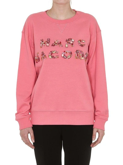 Shop Marc Jacobs Logo Sweatshirt In Pink