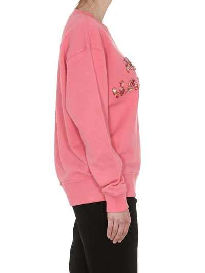 Shop Marc Jacobs Logo Sweatshirt In Pink