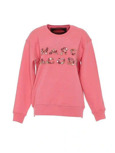 Shop Marc Jacobs Logo Sweatshirt In Pink