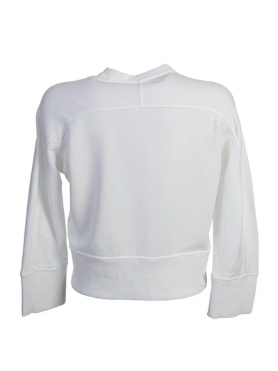 Shop Dsquared2 White Embroidered Sweatshirt