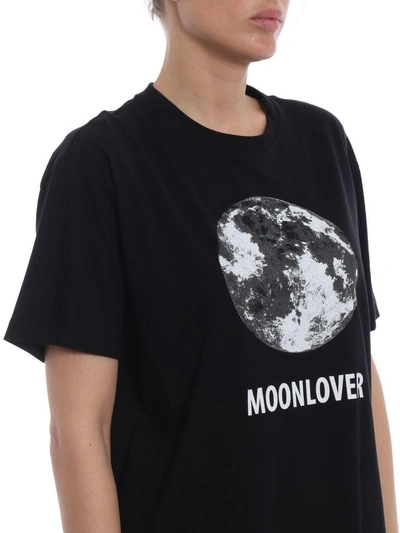 Shop Valentino Moonlover T-shirt In 0no Nero