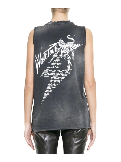 Shop Givenchy World Tour Cotton Top In Nero
