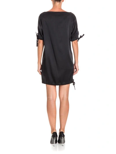 Shop Moschino T-shirt Dress In Black