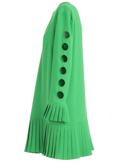 Shop Sara Battaglia Dress In Verde