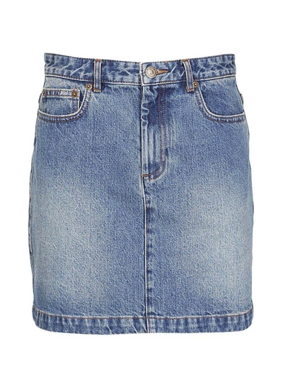 Shop Apc A.p.c Denim Mini Skirt