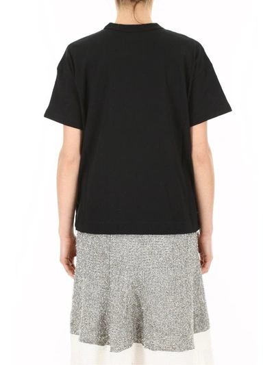 Shop Sacai Printed T-shirt In Black (black)