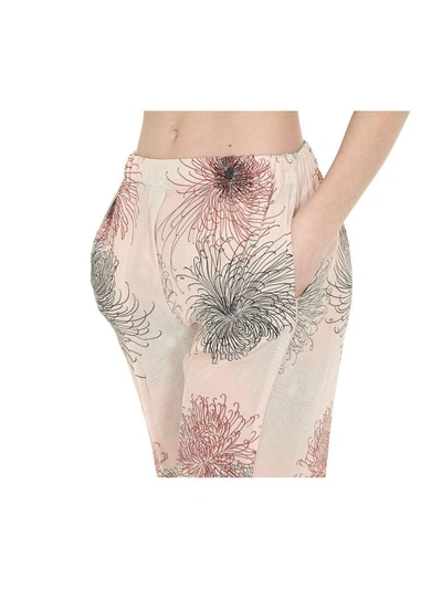 Shop N°21 Silk Trousers In Fantasia Rosa