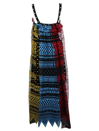 Shop Philosophy Di Lorenzo Serafini Geometric Dress In Multicolour