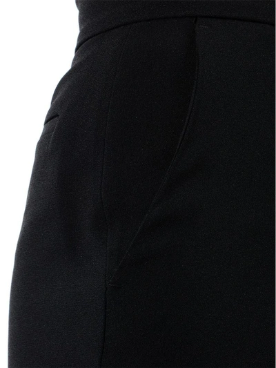Shop Msgm Trousers In Black